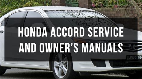 Honda Accord Service Manual Pdf