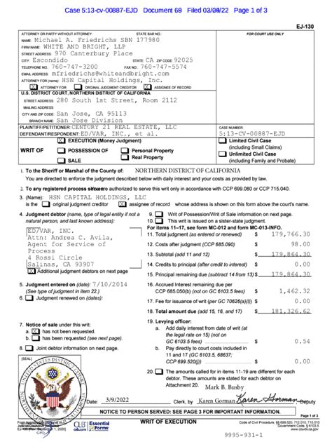 Fillable Online Case 3 13 Cv 01383 EMC Document 90 Filed 01 08 16 Page