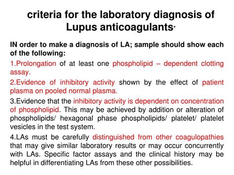 Ppt Lupus Anticoagulants Powerpoint Presentation Free Download Id 3424941