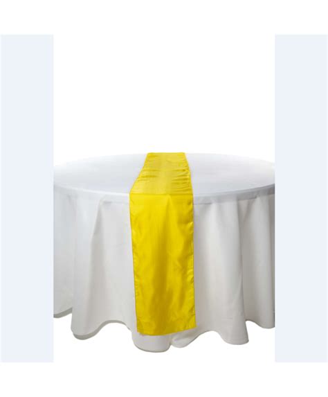 Chemin De Table Jaune Satin X Pcs Passiondecor Be