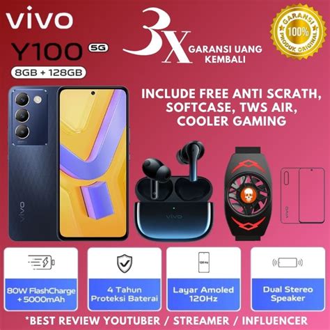 Jual VIVO Y100 5G Ram 8 8 128 GB New Arrival Resmi Indonesia Shopee