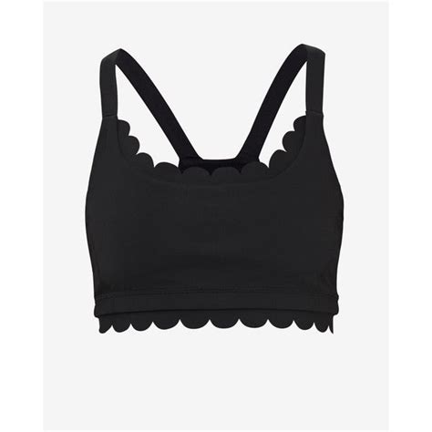 Ted Baker Scallop Hem Sports Bra Cross Back Strappy Style