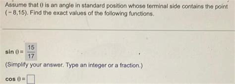 [answered] Assume That 0 Is An Angle In Standard Position Math Others Kunduz