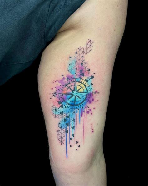 Top 81 Compass Watercolor Tattoo Design Super Hot In Coedo Vn