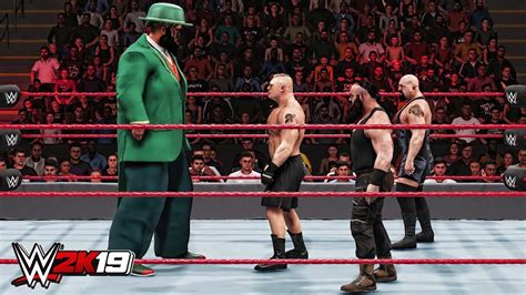 WWE 2K19 Giant Hornswoggle Vs Mini Brock Lesnar Mini Big Show Braun