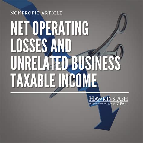 Net Operating Losses And Unrelated Business Taxable Income Hawkins