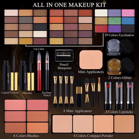 Professional Makeup Kit For Women Girls Full Kit With Mirror Colors