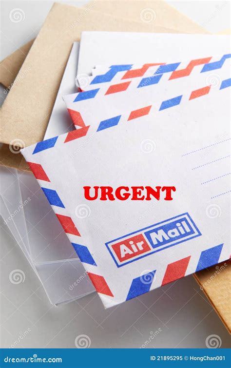 Urgent Mail Stock Image Image Of Priority Notified 21895295