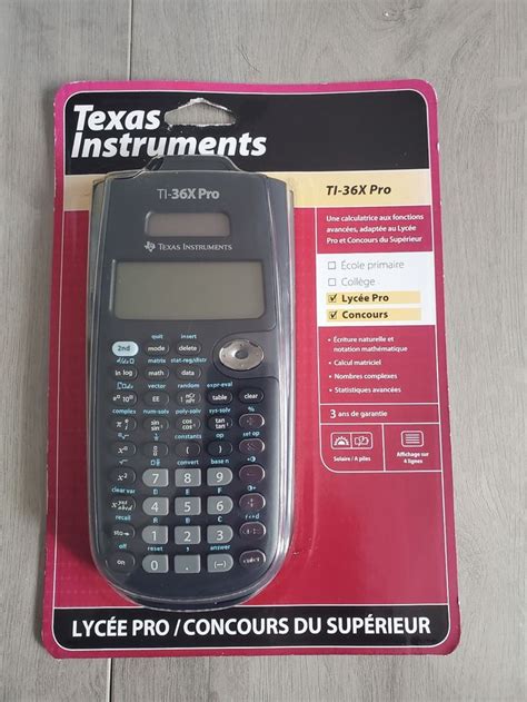 Calculatrice TEXAS INSTRUMENTS TI 36X Pro Texas Instruments Beebs