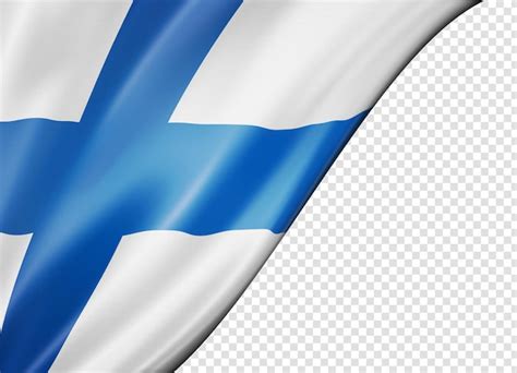 Premium Psd Finnish Flag Isolated On White Banner