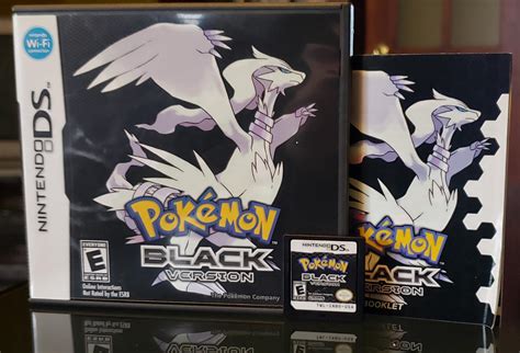 Pokemon Black Item Box And Manual Nintendo Ds