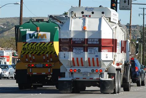 Waste Management Wm Truck And Burrtec Waste Industries In Flickr