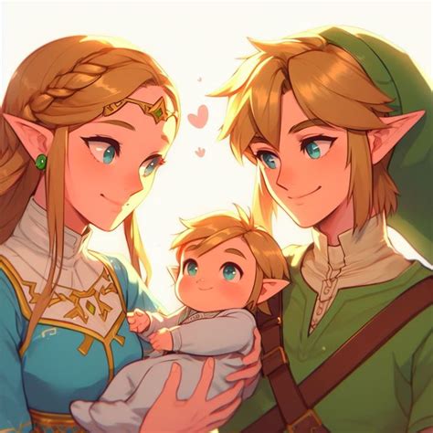 Link Y Zelda Con Su Bebe En 2024 Zelda La Leyenda De Zelda Leyendas