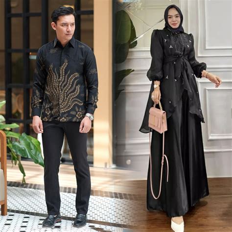 Jual Batik Couple Termurah Gamis Brukat Couple Fidelya Baju Couple Pasangan Dress Couple