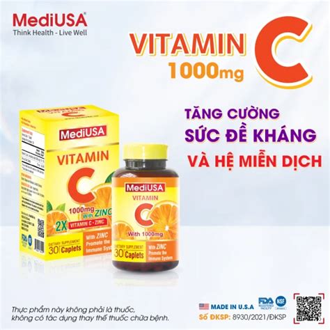 MediUSA VITAMIN C 30 viên