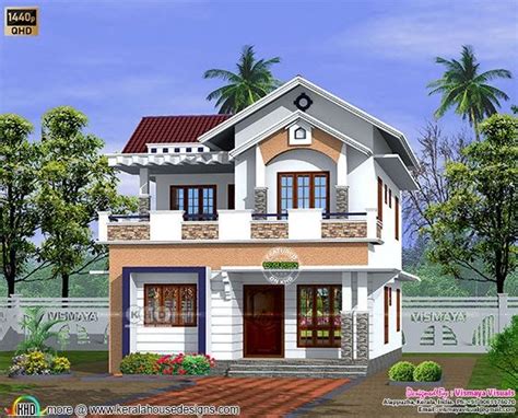 3 Bedroom Simple Villa Architecture Kerala Home Design And Floor