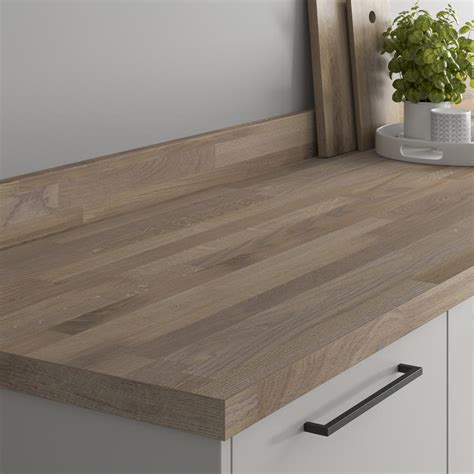 Howdens 3m X 19mm Authentic Oak Block Effect Laminate Upstand Howdens