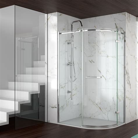 Merlyn Series Frameless Door Offset Quadrant Shower Enclosure