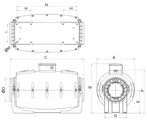 Lineo Quiet Commercial Ventilation Mixed Flow Fans Vortice