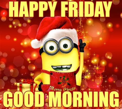 A Minion Wearing A Santa Hat And Holding A Mug With The Words Happy