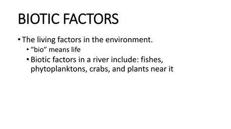 Biotic And Abiotic Factors Biomes Grade 7 Ppt