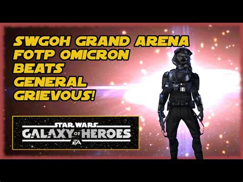 Swgoh Grand Arena Cls Undergeared Vs Bounty Hunters And Fotp Omicron