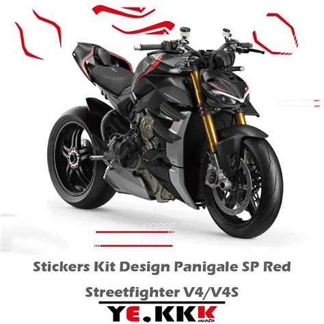 For Ducati Streetfighter V4 V4s Stickers Decal Kit Design Panigale