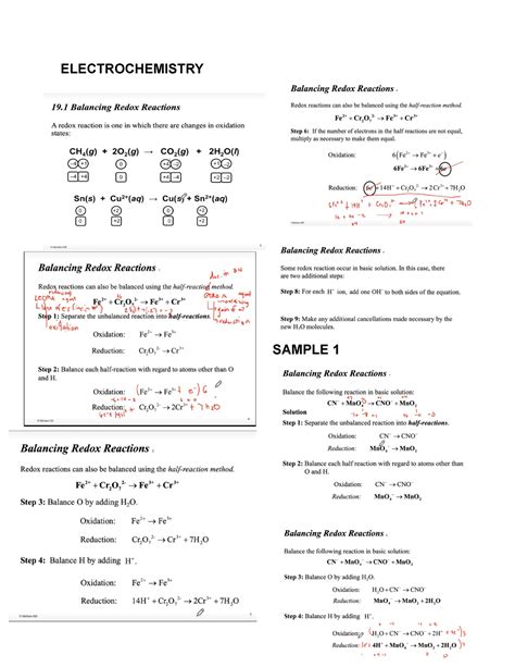 Electrochemistry Module 3 General Chemistry 1 Electrochemistry