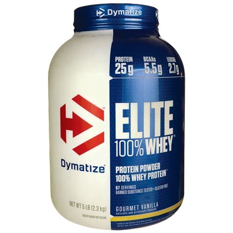 Dymatize Nutrition Elite Whey Protein Gourmet Vanilla Lbs