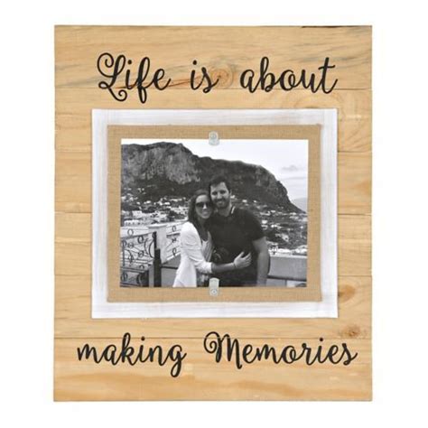 Life Is About Making Memories Picture Frame 8x10 Memory Pictures