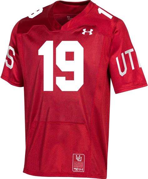 Under Armour Utah Utes 19 Crimson Cfb150 Replica Football Jersey In