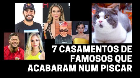 7 Casamentos De Famosos Que Acabaram Num Piscar De Olhos YouTube