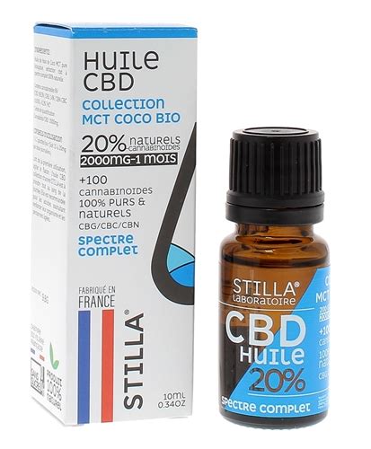 Huile Cbd Mct Coco Stilla Produit Anti Stress