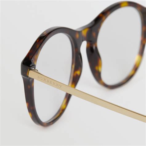 Round Optical Frames In Tortoise Shell Women Burberry Canada