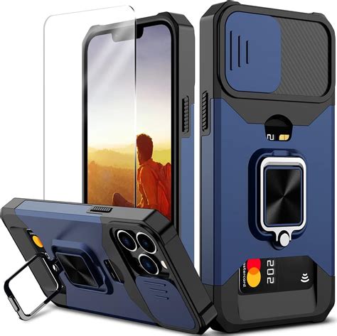 Nvollnoe Iphone Pro Max Case With Sliding Camera Cover And Card