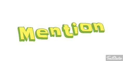 Mention Word Animated  Logo Designs