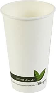 Compostable Hot Drink Cups 16oz 450ml Set Of 50 Biodegradable