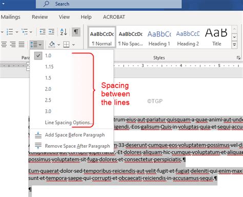 How To Adjust Line Spacing And Paragraph Spacing In Word Document