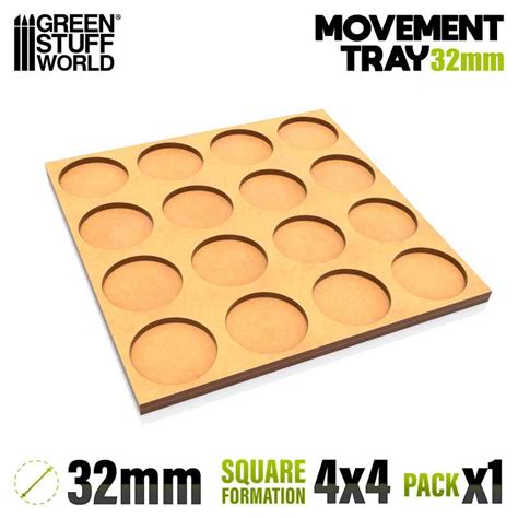 Mdf Regimentsbases 32mm 4x4 Skirmish Lines Gsw