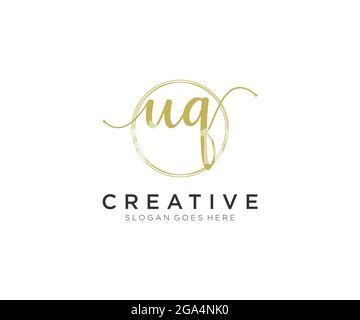 Uq Feminine Logo Sch Nheit Monogramm Und Elegantes Logo Design