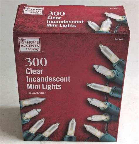 New Home Accents Clear Incandescent Mini Lights Indoor Outdoor