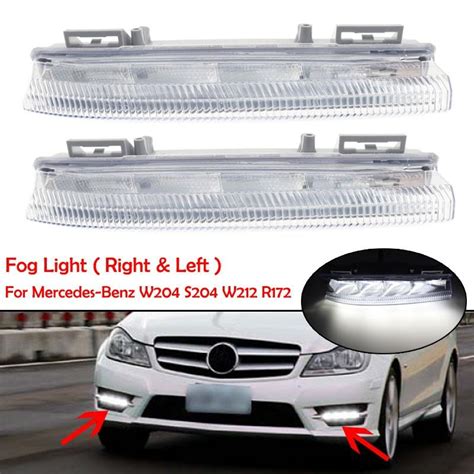 Cheap Car Front Led Drl Daytime Running Lamp Fog Light V For Mercedes