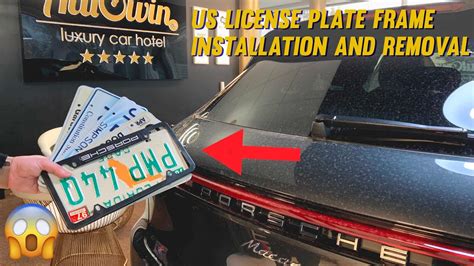 How To Install Or Remove US License Plate Frame YouTube