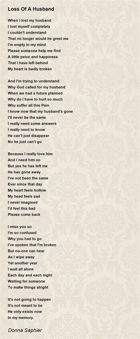 Love Poems For Husband Who Passed Away | Sitedoct.org