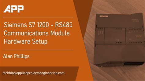 S7 1200 To RS485 Communications Module Hardware Setup YouTube