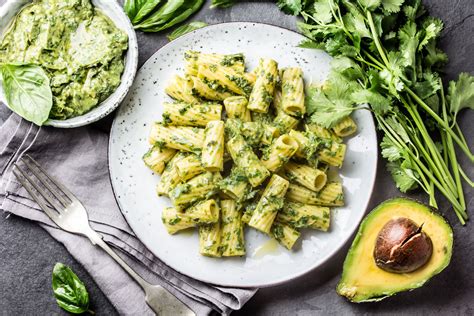 Vegetarian Avocado And Pesto Pasta Recipe