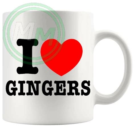 I Love Gingers Style 2 Novelty Mug MuggerMe