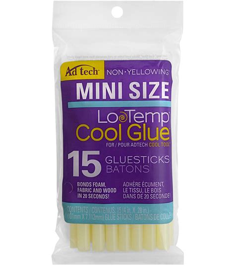 Ad Tech Ultra Low Temp Cool Glue Mini Glue Sticks 28x4 15pkg Joann