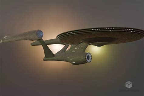 Uss Enterprise Futuristic Station Free 3d Model Blend C4d Dae Obj Skp Open3dmodel