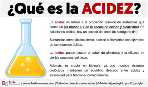 Qu Es La Acidez Definici N De Acidez